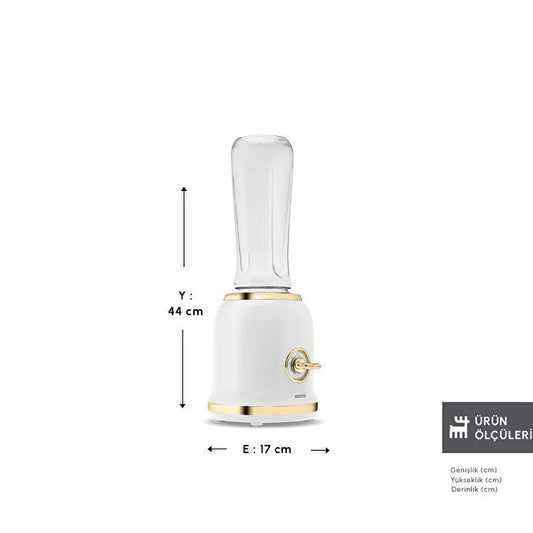 Karaca Retro Personal Kişisel Smoothie Blender Cream