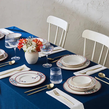 Karaca Forever Bone Nakkaş 24 Parça 6 Kişilik Yemek Takımı