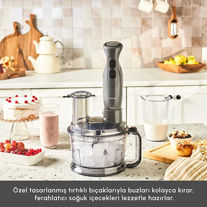 Karaca Pro Multimax 6 in 1 Çok Amaçlı Mutfak Robotu 2000W Space Gray