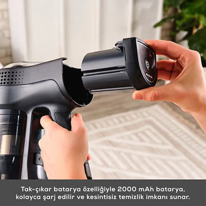 Karaca Vantuz Power Up Pro Dikey Süpürge Black Copper