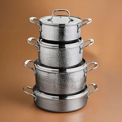 Karaca Powersteel 316+ Enzo 8 Parça Çelik Tencere Seti