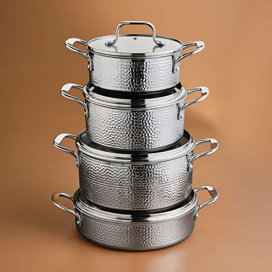 Karaca Powersteel 316+ Enzo 8 Parça Çelik Tencere Seti