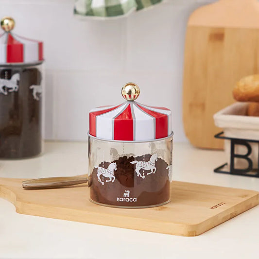 Karaca Karnaval Cam Saklama Kabı 630 ml